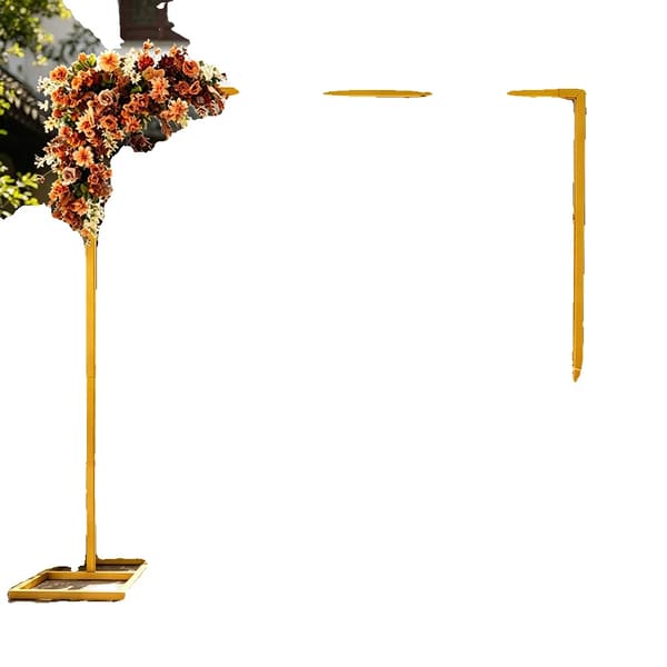 Bröllopsbåge, Metallkonstruktion, Elegant Design,L, Guld