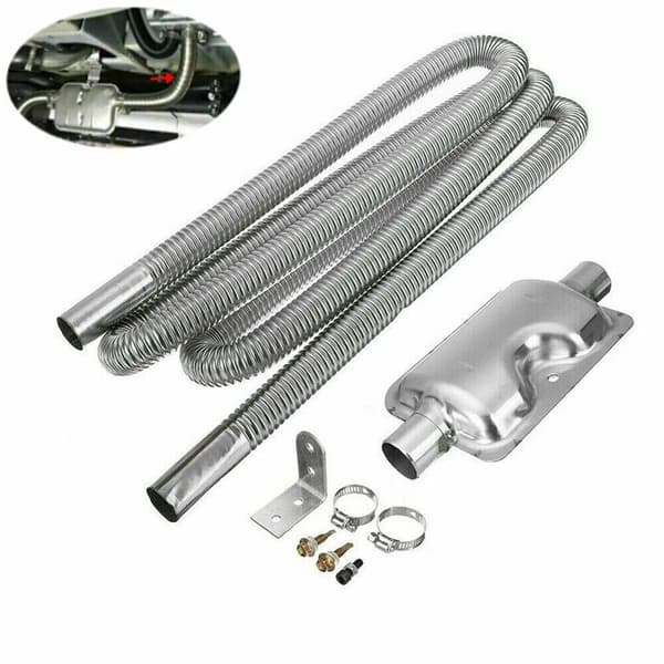 Avgassystem, Rostfritt Stål, Dämpare Tystningskit,Silver