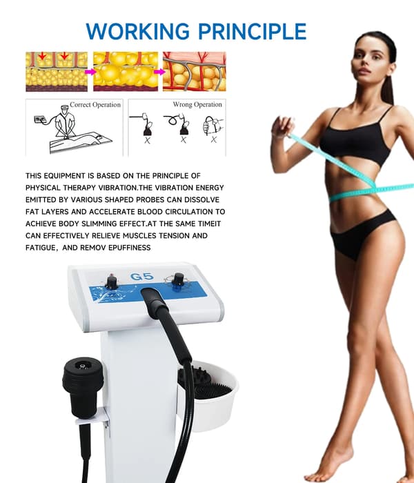 Massager, Högfrekvent Vibration, Cellulitreduktion,EU PLUG, 220V-240V EU Plug
