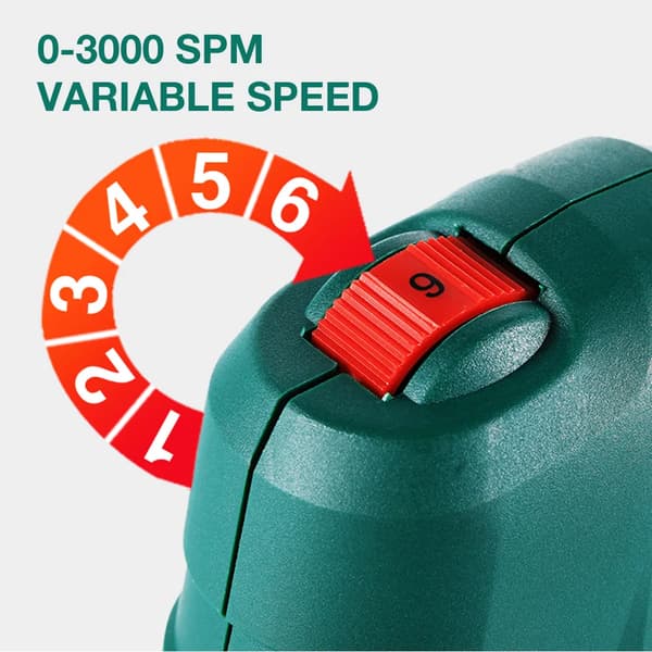 Sticksåg, 800W Motor, 6 Hastighetsinställningar,EU