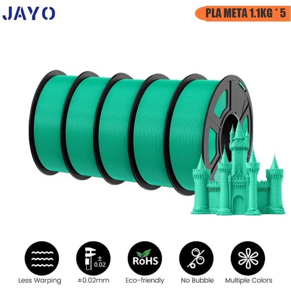 3D-printfilament, PLA multi-material, 330m længde,PLA META-5MG-5.5KG