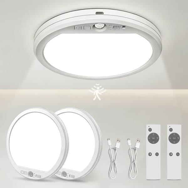 Loftlampe, Bevægelsessensor, Dæmpbar,2PCS