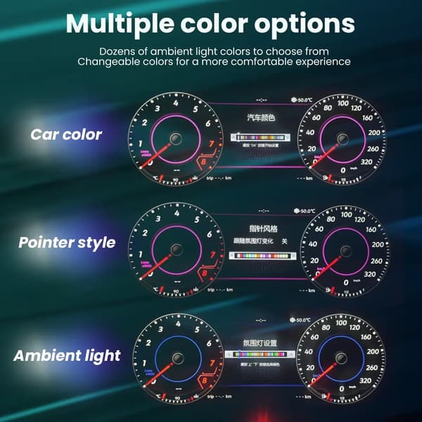 Dashboard Klynge, Trådløs Forbindelse, Nem Installation,Til POLO 09-16