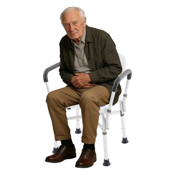Brusebadsstol, Højdejusterbar, Robust Design,MULTI