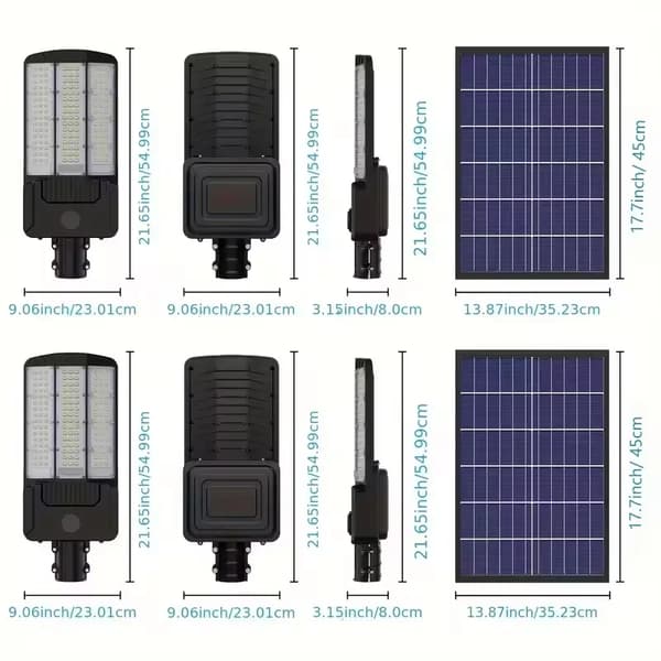 Solgadebelysning, bevægelsessensor, vandtæt design,26000mAh-2Pcs