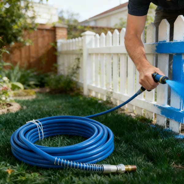 Luftlös färgsprutslang, 3300 PSI, hållbar ståltrådsfiber,Blå