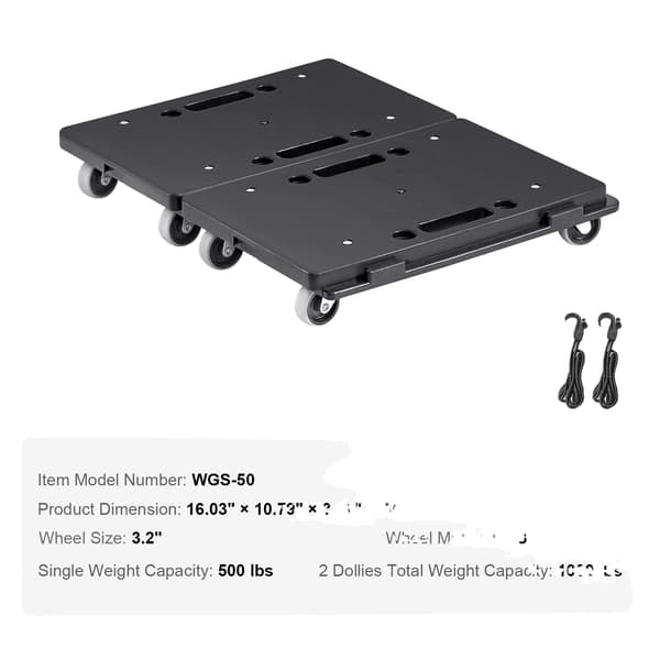 Møbelvogn, Robust Design, Høj Vægtkapacitet,500lbs Hver Tælling