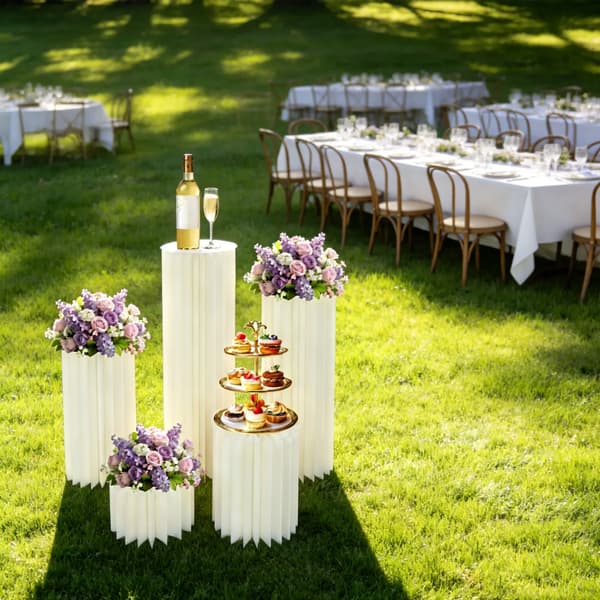 Blomsterstande, Holdbar Konstruktion, Æstetisk Design,Mælkehvid