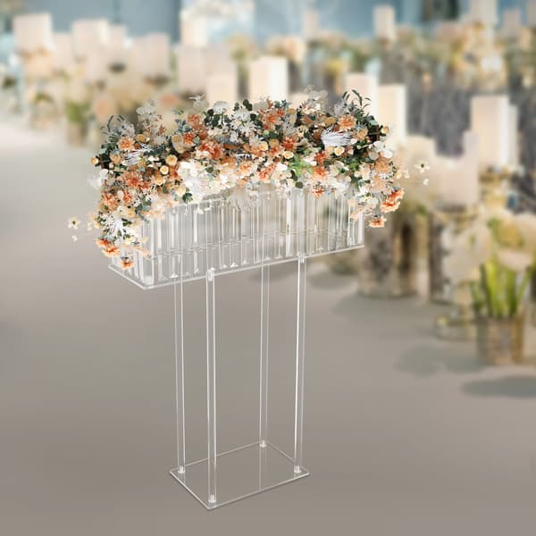 Blomsterstand, Elegant Design, Holdbar Akryl,Klar