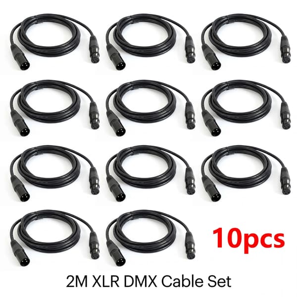 Lydkabel, XLR Han-Hun, DM512 Model,2m, 10STK