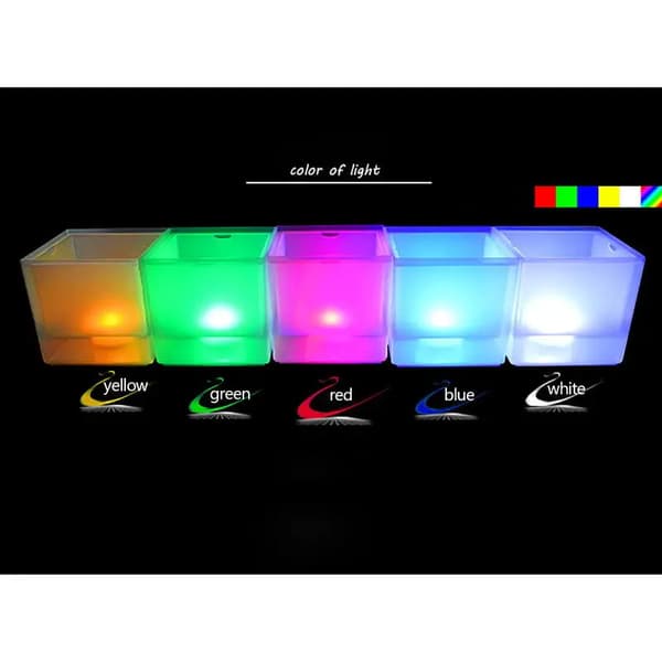 Ishink, RGB LED-belysning, 3,5L kapacitet,VIT