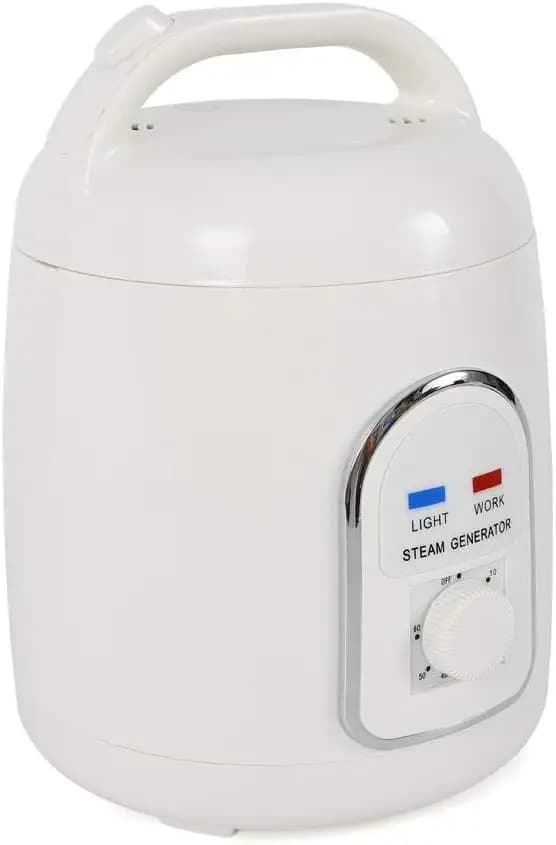Ånggenerator, 1,5 L kapacitet, bärbar design,VIT