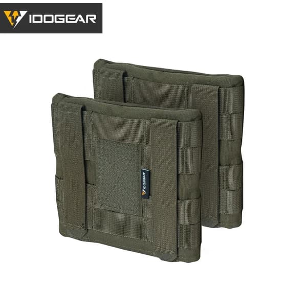 Sidplatta Ficka, Molle Fäste, Stötsäker Design,Ranger Grön