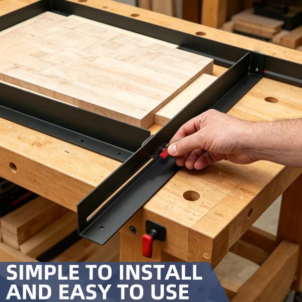 Router Jig, Justerbart Design, Præcisionsfalsning,sort