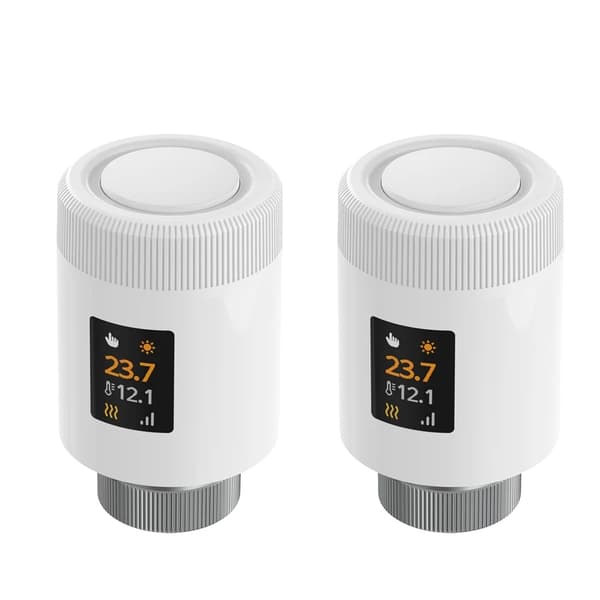 Termostatisk radiatorventil, Wi-Fi 6-forbindelse, energieffektiv,WiFi-2PCS