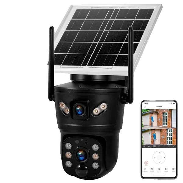 Solkamera, 6MP opløsning, WiFi og 4G forbindelse,Sol WIFI Kamera