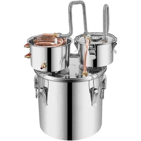 Vattendestillator, Rostfritt Stål, Hög Kapacitet, Silver