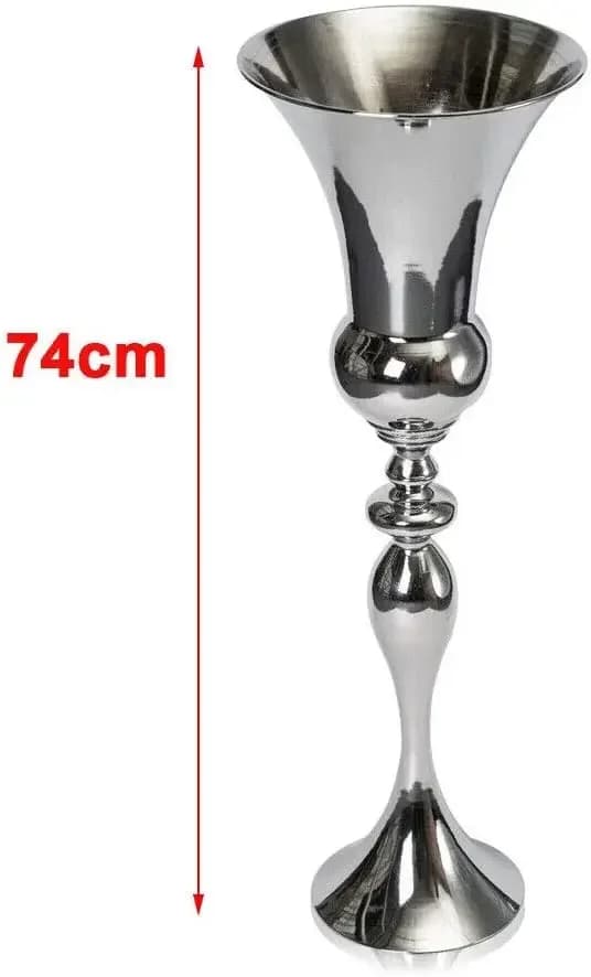 Golvvas, Modern Design, Hållbar Metallkonstruktion,Silver