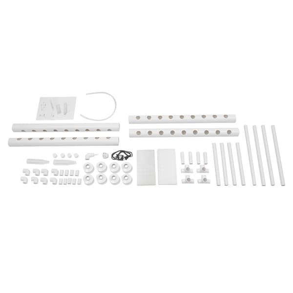Hydroponisk Odling Kit, Lätt Montering, Hållbara Material,VIT