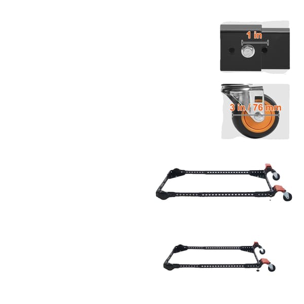 Mobil Base, Heavy Duty, Justerbart Design,500lbs