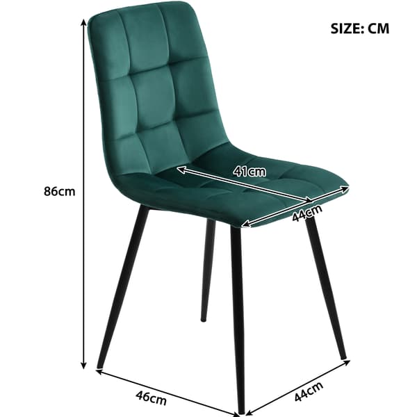 Matbord Set, Modern Design, Bekväm Sittplats, Självmontering, Grön - MDF - Sammet