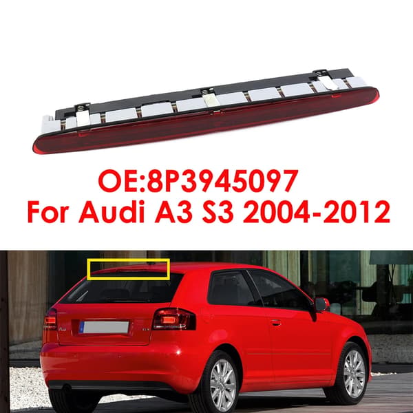 Bromsljus, LED-belysning, För AUDI A3 S3,Röd
