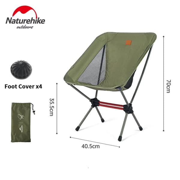 Campingstol, Ultralätt, Bärbar Fällbar Design,L01 Grön