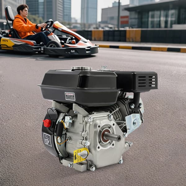 Benzinmotor, 7,5HK effekt, luftkølet,sort