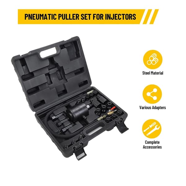 Pneumatisk Injector Udløser, 19-delt Adapter Sæt, 5-8 Bar Trykområde,21pcs