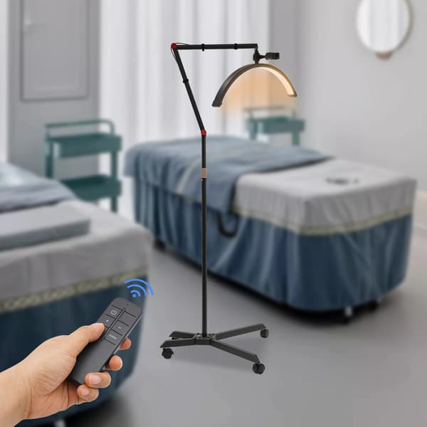 Gulvlampe, Justerbar Højde, LED Belysning,sort