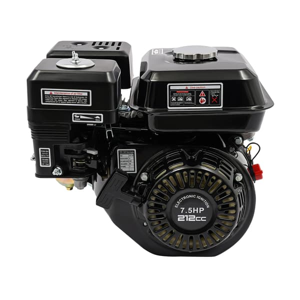Benzinmotor, 7,5 HK Effekt, Lav Oliebeskyttelse,sort
