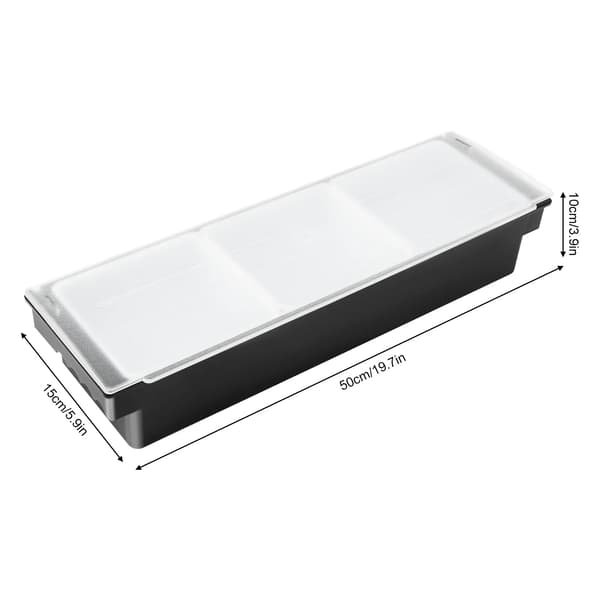 Frugtopbevaringsboks, opdelt design, isrum,3 gitter