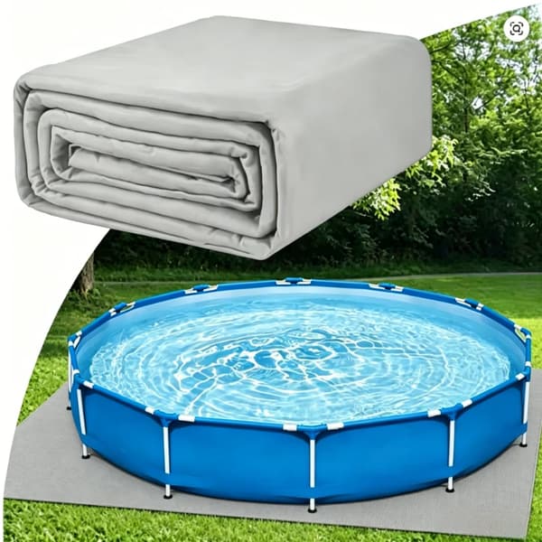 Pooltillbehör, Hållbar Polyester Markduk, Lätt Installation,Gris