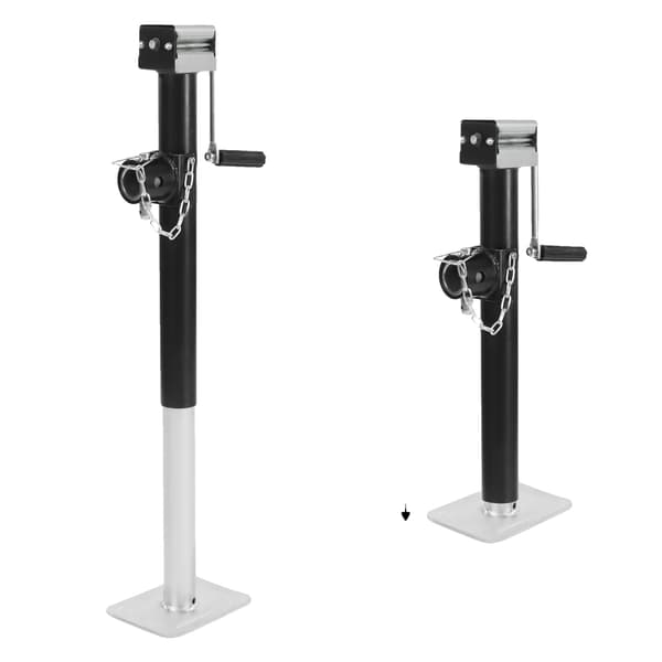 Trailer Jack, Höjdjusterbar, Hög Lastkapacitet,svart