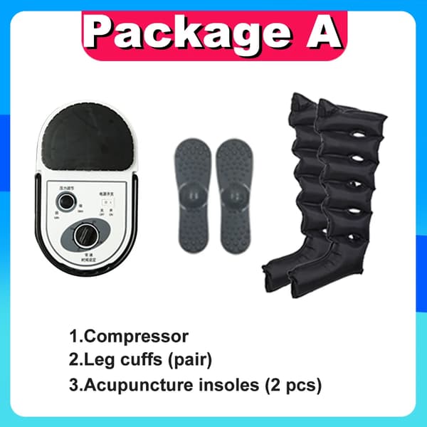 Massager, Justerbare Manchetter, Luftkompressionsterapi,Pakke A