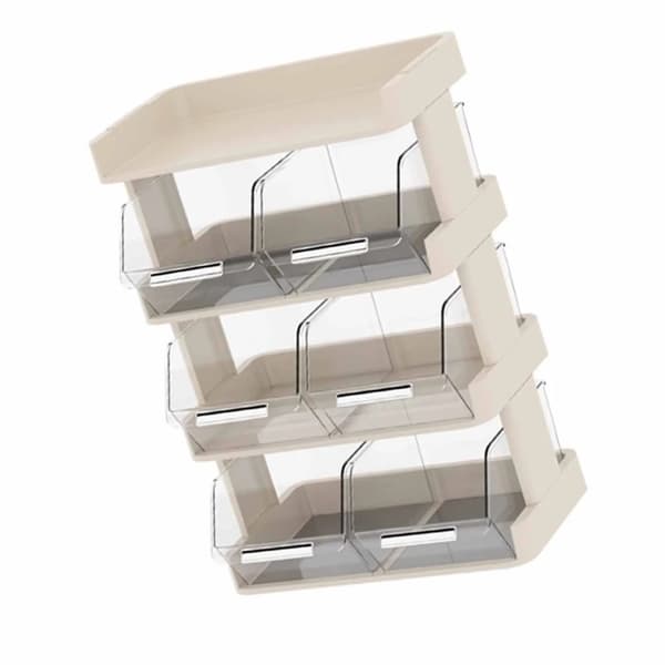 Teebag Organizer, Multilagsopbevaring, Kompakt Skrivebordsløsning,Som billede