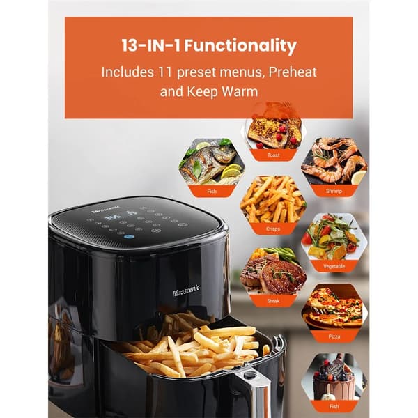 Luftfritös, 5L kapacitet, app-kompatibel,T22