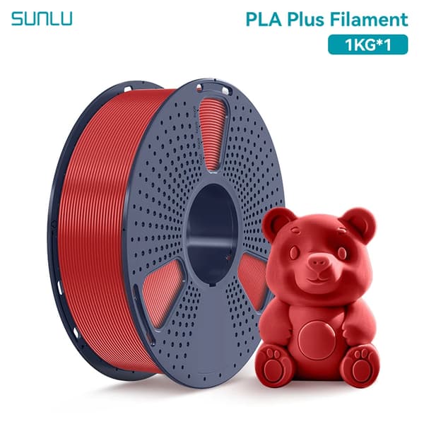 3D-printer filament, PLA-material, pæn spoledesign,Rød