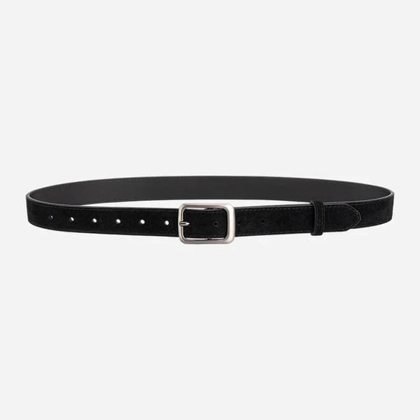 Bælte, Fashionabelt Design, Holdbart Materiale,105CM-d, sort