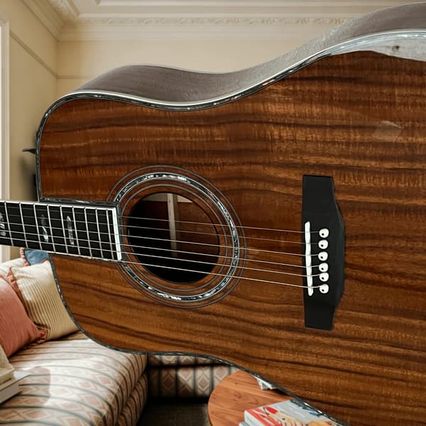 Gitarr, KOA-kropp, Rosenträsgrepp,Brun