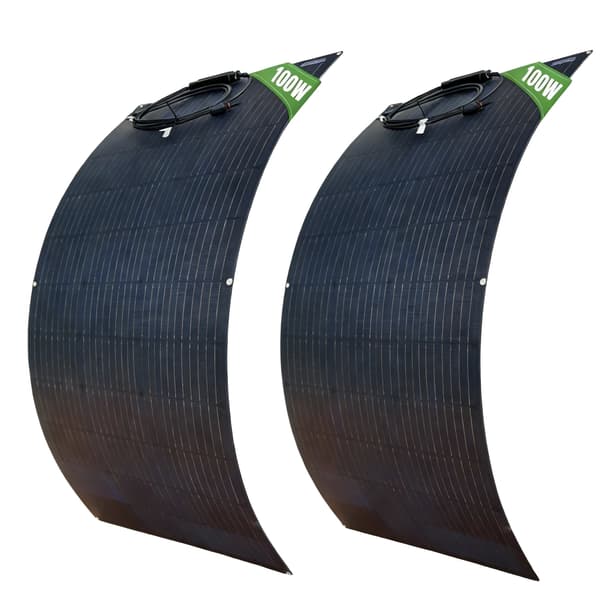 Solpanel, Monokristallin, Hög Effektivitet,2st 100w panel