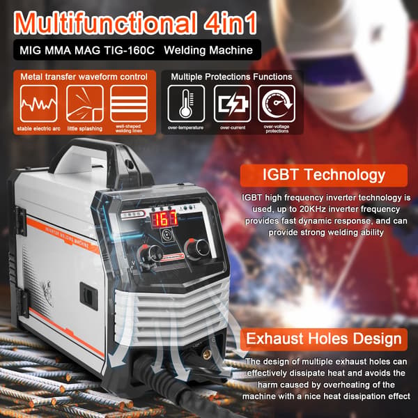 Svetsmaskin, Multifunktionella Operationer, Hög Effektiv Kylning,1 Set