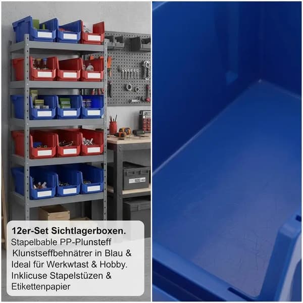 Förvaringslådor, Stapelbar Design, Hållbart Plastmaterial,MULTI