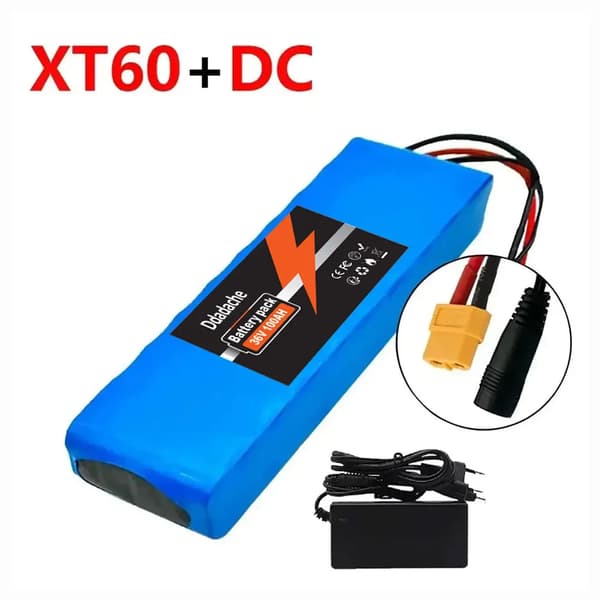Litiumjonbatteri, 100000mAh kapacitet, CE-certifierad, XT60-DC-laddare