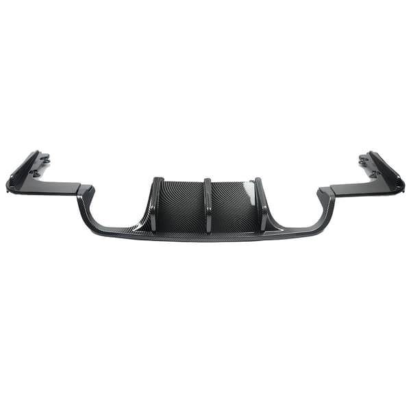 Bageste kofanger diffuser, ABS plast, M Performance stil,Kulfiberlook