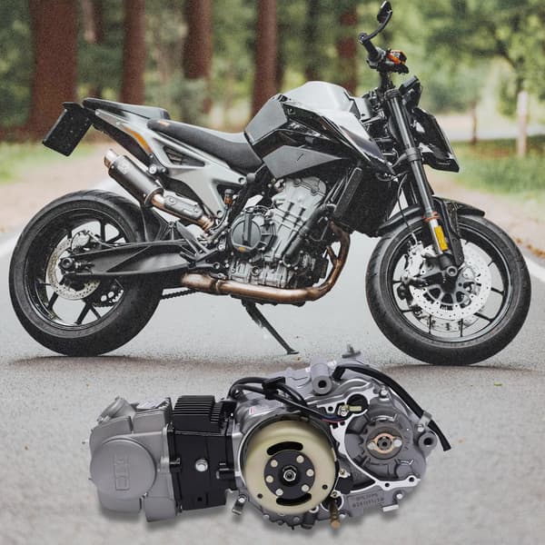 Motorpaket, 4-taktskraft, hög vridmomentprestanda,Silver
