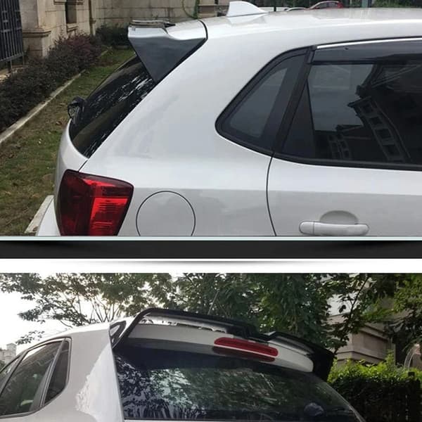 Spoiler, Hållbart ABS-material, Kompatibilitet med hatchback,Glansig svart