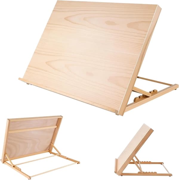 Bordstaffli, Justerbara vinklar, Fällbar design,grön