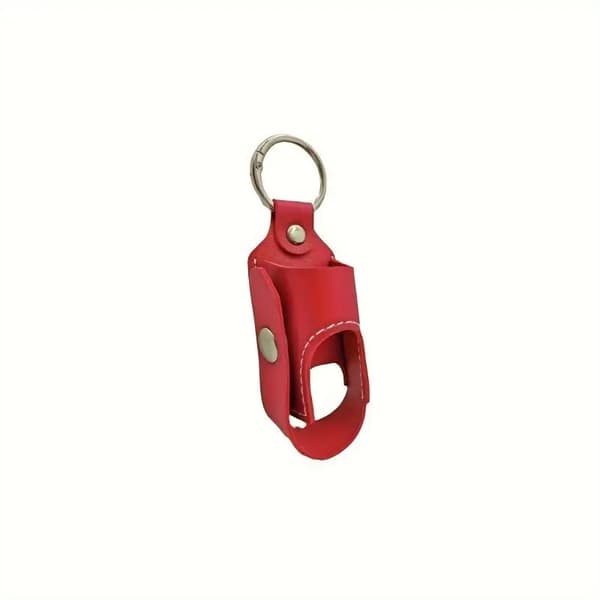 Inhalatorholder, Bærbar Opbevaring, Holdbart PU Design,1stk-rød
