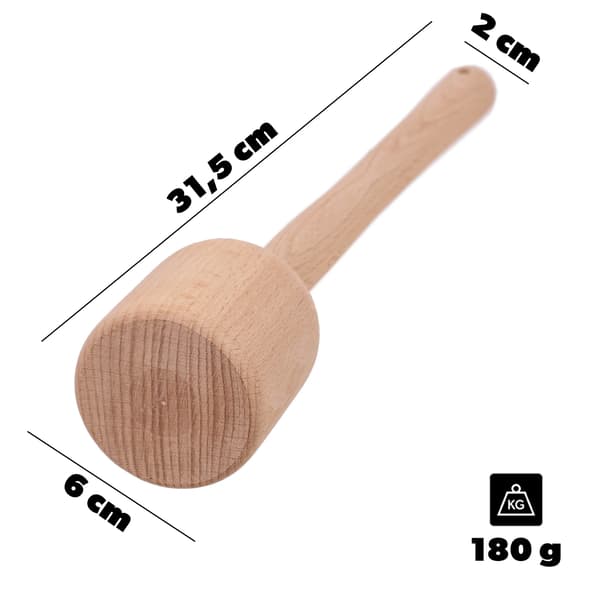 Mortel, Ergonomisk Design, Mångsidigt Kökverktyg,Brun